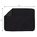Kitchen Basics Dish Drying Mat XL for Kitchen, Absorbent, Reversible Microfiber Dish Mat, 18 Inch x 24 Inch, Black