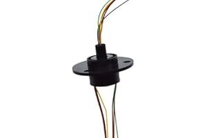 Reland Sun 2/4/6/8/12 Wires 2A 5A 10A 15A 20A 30A Slip Ring Collector Ring Rotary Electrical Contact Electrical Slip Ring (6 
