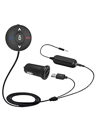 Besign BK03 Kit de Coche para hablar con manos libres & Música Streaming, receptor de audio inalámbrico Bluetooth 4.1 con doble puerto USB cargador de coche y bucle de tierra aislador de ruido para coche con 3,5 mm Puerto de entrada AUX