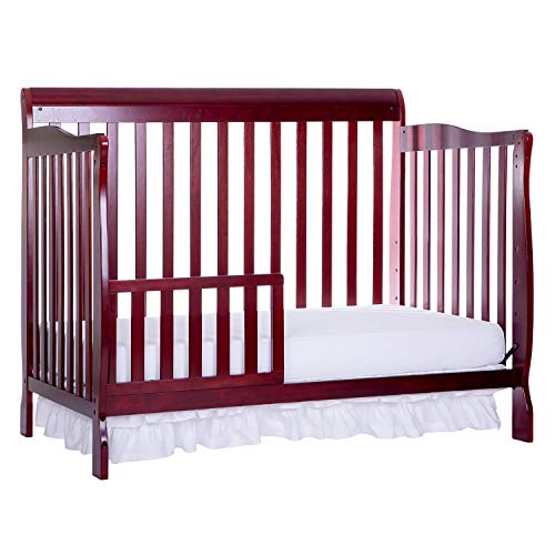 Dream On Me Universal Convertible Crib Toddler Guard Rail, Cherry