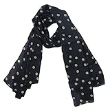 Kobwa(TM) Fashion Charming Beautiful Warm Polka Dot Scarf Shawl with Keyring