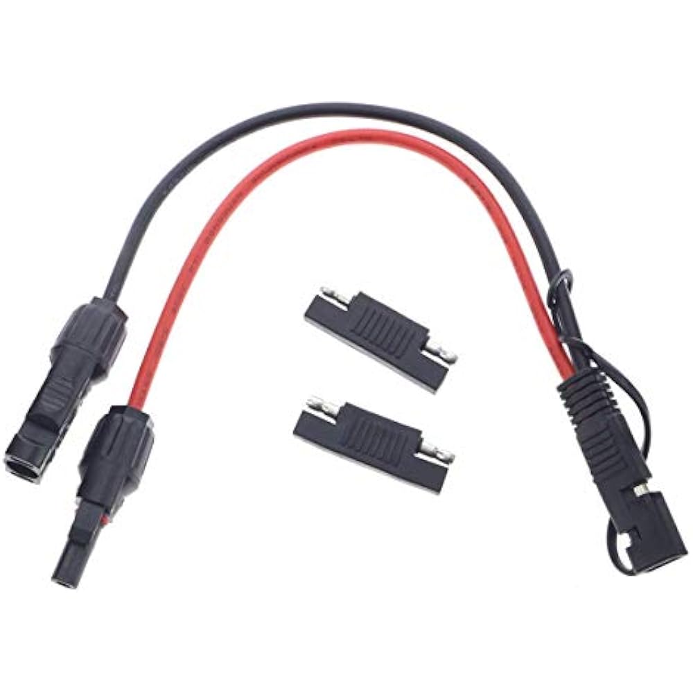 MC4 SAE Adapter 10AWG/14.8in RV Solar Panel 2pcs Polarity Reverse
