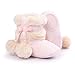LIVEBOX Infant Toddlers Baby Girls' Soft Sole Anti-Slip Bow Mid Calf Warm Winter Pom Pom Prewalker Snow Boots With Free Gift Socks (S: 0~6 months, Pink)