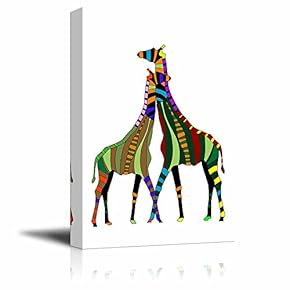 Two Abstract Giraffe from The Various Elements on...