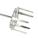 WRKAMA 4 inch Stainless Steel Meat Shredder Pork Puller Drill Attachment BBQ Tools pits Big Green Egg Meat True Tool Used with Standard Hand Drill shreding
