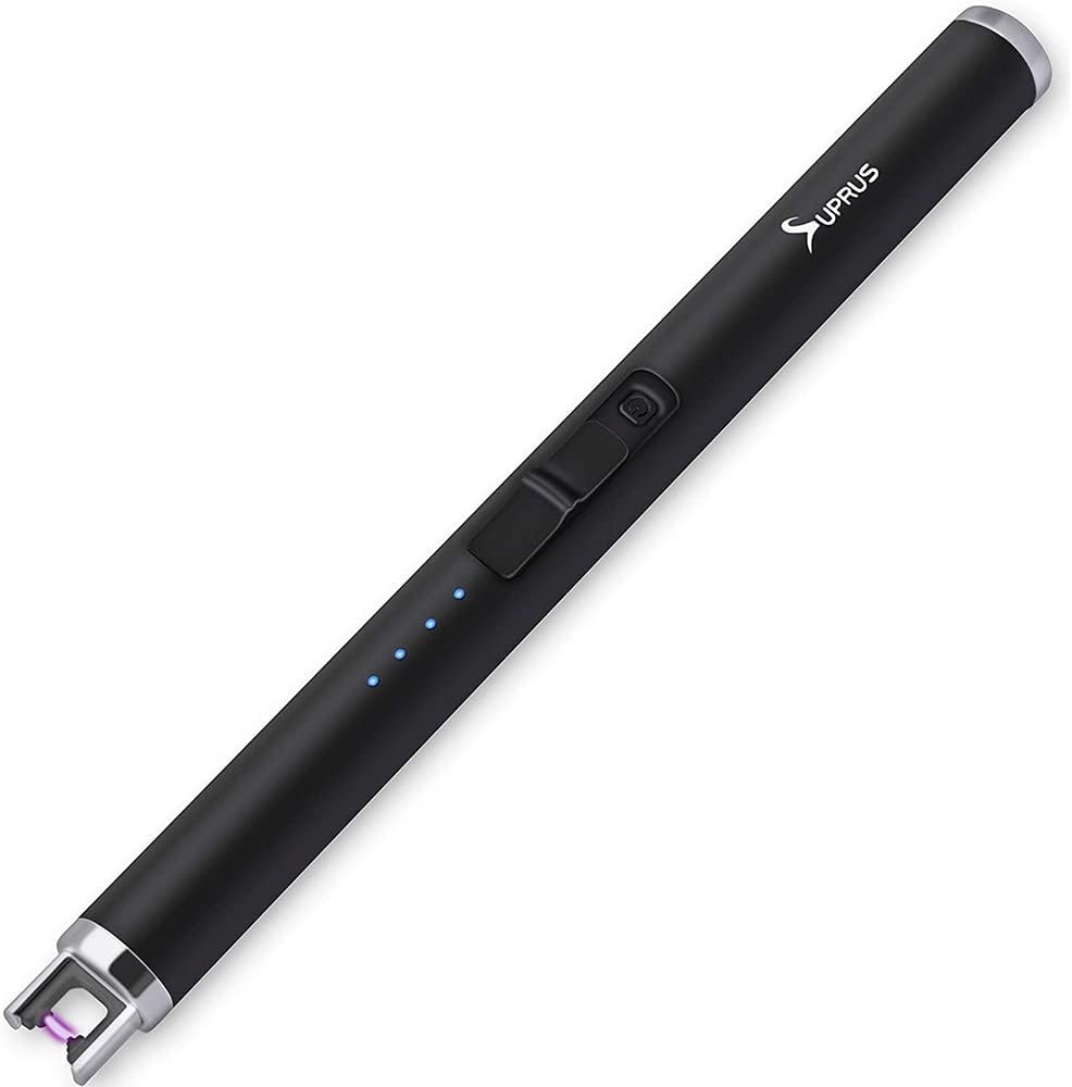 SUPRUS Electric Arc Lighter USB Rechargeable Plasma Windproof with Safety Lock