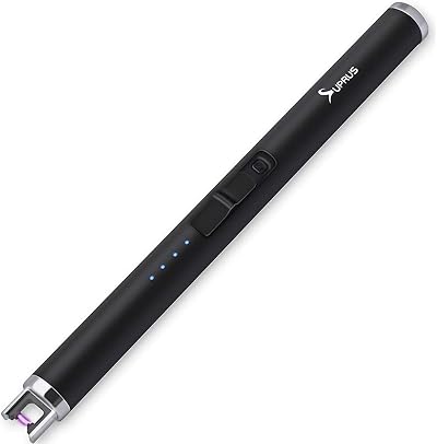 SUPRUS Electric Arc Lighter USB Rechargeable Plasma Windproof with Safety Lock