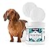 Petpost | Dental Wipes for Dogs - Bad Breath and Tooth Buildup Remover - Presoaked Pads in Natural Tooth Cleaning Solution 100 ct.