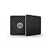 Black Carbon Fiber Textured Premium Skin by Aretty - Compatible with Tile Slim - Thin Protective Cover Precision Fit (2-Pack)