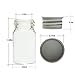 Shxstore Mini Glass Bottles with Aluminum Caps 7ml for Message Bottle Jewelry Accessories 0.24 Ounce Jars Small Bottle, Pack of 20