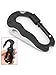 Snowmanna-5 In 1 Outdoor Survival Multifunctional Tool Carabiner with Foldable Knife Screwdriver Bottle Opener Aluminum Alloy Carabiner Hook Keychain Clip for Hiking Mountaineering