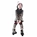 Little Girls Cute Cartoon Long Sleeve Sets 2-7 Striped Top Leggings
