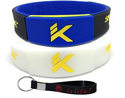Inspirational Silicone Bracelets Rubber Band Wristbands. Custom Embossed With Motivational Basketball star Number on it . Perfect for Fitness, Basketball, CrossFit, Sports &amp; Task