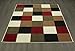 Sweet Home Stores Multi-Color Modern Boxes Design Area Rug (5'X7')