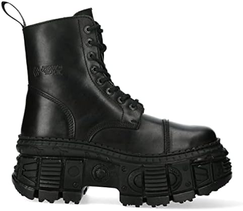 Amazon.com | New Rock Boots WALL373-S3 Unisex Metallic Black
