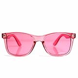 GloFX Pink Color Infused Diffraction Glasses – (Rose) Color Therapy Rave Glasses Chakra Glasses