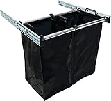 Pull-Out Double Hamper - 24 Inch Polished Chrome