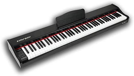 電子ピアノ 鍵盤 かわい Midi デジタルピアノタッチ シンプル 人気 薄い 黒 セット 安い おしゃれ 初心者 小型 子供 ペダル付き イヤホン付き ミニ 持ち運び 本物 Kimfbay