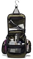 Compact Hanging Toiletry Bag, Personal Organizer for Men & Women | Rugged & Water Resistant with Mesh Pockets & Sturdy Hook for Business or Leisure Travel