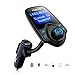 Car Mp3 Bluetooth,PUNICOK Wireless Car Bluetooth Adapter,Bluetooth FM Transmitter With USB Car Charger 1.44 Inch LCD Display Car Kit.