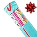Wrapping Paper Storage & Gift Wrap Organizer - Fits Up To 20 Long 40” Rolls - Clear Window to See Inside - Section for Storing Ribbon, Bows, Tags & Tape - Keep Your Essentials Organized