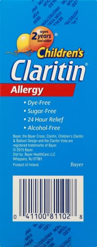 CLARITIN CHILDREN’S 2 HOUR NON-DROWSY ALLERGY ORAL SOLUTION 5 MG/ 5 ML, GRAPE 4 FL OZ