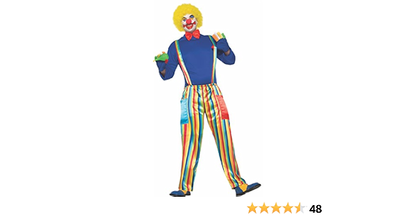 Forum Men's Carnival Clown Costume with 