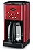 Cuisinart DCC-1200MR 12 Cup Brew Central Coffee Maker, Metallic Red