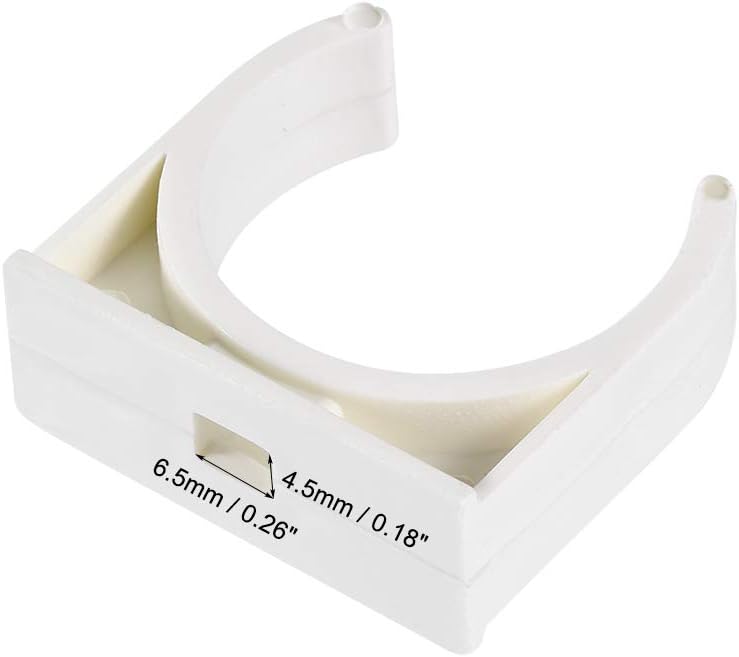 sourcing map PVC Pipe Clamps Clips 32mm, Fit for 32mm/1.26" OD TV Trays Tubing Hose Hanger Support Pex Tubing - Image 4