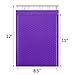 UCGOU Bubble Mailers 8.5x12 Inch Purple 25 Pack Usable Size 8.5x11 Poly Padded Envelopes #2 Medium Mailing Opaque Packaging Postal Self Seal Waterproof Boutique Shipping Bags for Clothes Makeup
