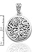 Celtic Tree of Life Art Symbol with Sun and Moon Sterling Silver Pendant with 18