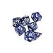EVERMARKET Polyhedral Dice with 3 Complete Dice set for Dungeons and Dragons DND RPG MTG D20 D12 D10(00-90 and 0-9) D8 D4 Table Games , 21 Pcs (1)