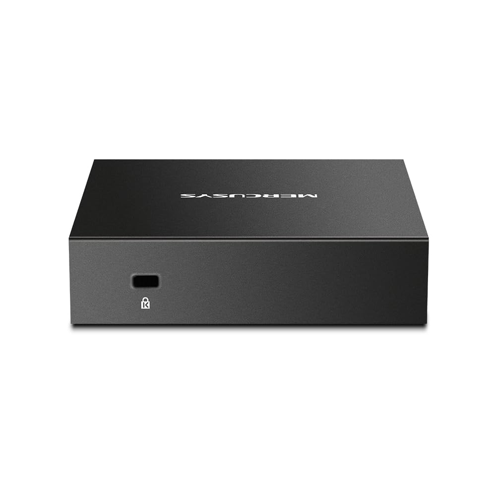 Mercusys MS105GS 5-Ports Gigabit Netzwerk Switch Unmanaged, Plug & Play, Metallgehäuse, Lüfterlos Desktop-Design, Energiesparend 3