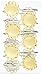 Carnation Home Fashions, Inc PHP-FIL/12 Filigree Resin Shower Curtain Hooks in Yellow
