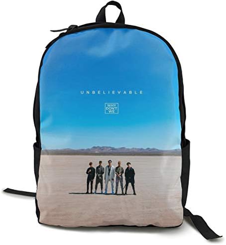 VIXXLH Why Unbelievable Cool Dont We Adult Unisex Backpack 3D Customized Backbag Leisure Child School Bag Lightweight Daypack for Daily