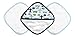 JJ Cole Washcloth and Bath Mitt Set, White Vroom, 3 Count
