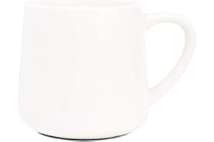 Bosmarlin Large Glossy Ceramic Coffee Mug, White Tea Cup for Office and Home, 18 oz, Suitable for Dishwasher and Microwave, 1 Pack (White)