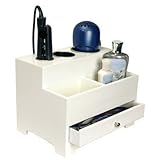 Richard Homewares - Hair Styling Storage Chest - Wood, 9"Hx12"Wx8.5"D, White (Health and Beauty)
