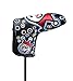 HAIYUE Joker Golf Head Cover Blade Putter Insane Clown Club Headcovers PU Leather Embroidered Fit All Brands Gift Accessories for Men Women Blue Green Red Black (Black)