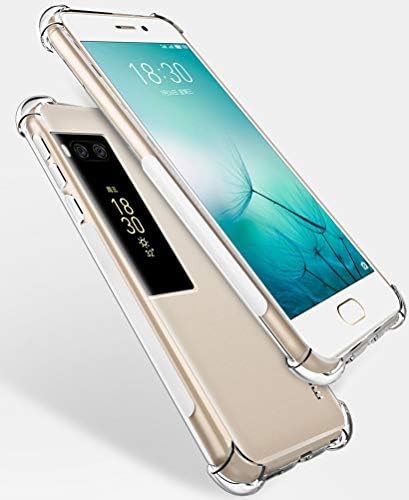 Meizu Pro 7 Plus Case, EVERGREENBUYING Soft TPU Ultra-Slim Shockproof Clear Anti Scratches Anti-Fingerprint Wireless Charging Compatible Protective Case for Meizu Pro 7 Plus 5.7" - Transparent