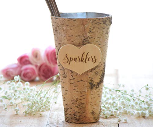 Wedding Sparklers Holder - Rustic Wedding - Large Sparkler Bucket - Long wedding sparklers - Sparklers Pail - Wedding Sparklers … - Thumbnail 4