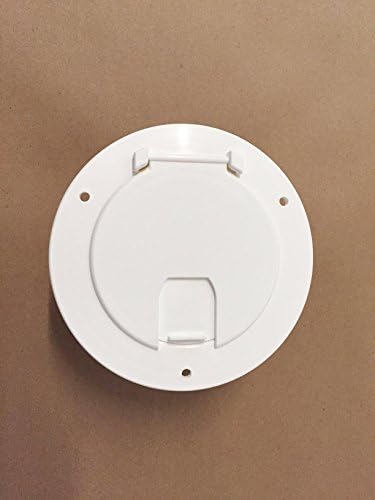 Valterra WHITE Electric Power Cord Medium Round Cable Hatch 3.5" Cutout