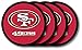 Duck House NFL San Francisco 49Ers Vinyl Coaster Set (Pack of 4) , 4