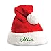 Kovot Nice & Naughty Embroidered Santa Hat Set - 2 Hats Included (Felt) Multicolored