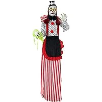 Haunted Hill Farm HHCLOWN-7FLSA Life-Size Animatronic Clown, Indoor/Outdoor Halloween Decoration, Multi (HHCLOWN-18FLS) Haunted Hill Farm HHCLOWN-7FLSA Life-Size Animatronic Clown, Indoor/Outdoor Halloween Decoration, Multi (HHCLOWN-18FLS)