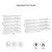 SONGMICS 5-Tier Rack, Space Saving 20-Pair Metal Shoe Units, Cabinet Storage Organizer, Ideal for Entryway Hallway Bathroom Living Room and Corridor, 34.3”L x 12.6”W x 34.6”H White ULPL25W