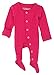 L'ovedbaby Unisex-Baby Organic Cotton Footed Overall (6-9 Months, Magenta)