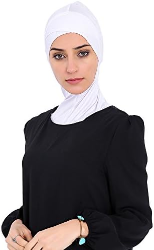 Kharadin Women's Muslim Cross Under Scarf Cap Inner Hijab, Pack of 2