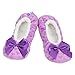 snoozies! Kidz Mini Heart Ballerina Bow Cozy Slippers