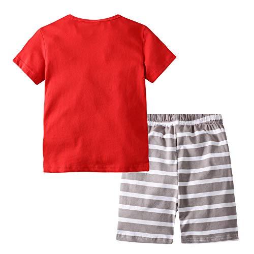BIBNice Kids Boys Cotton Short Sleeve Set Fish Toddler Pajamas Sets Size 18M